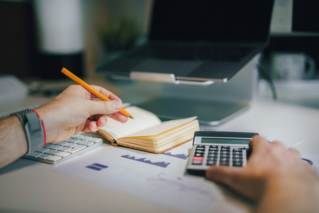 family saving money at home